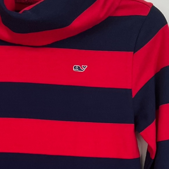 (NWT) Vineyard Vines navy blue and red Striped Dress size L (14) - Picture 7 of 7
